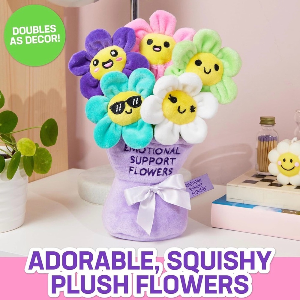 Emotional Support Flowers Plush Bouquet - Picture 6 of 10